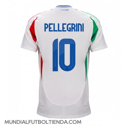 Camiseta Italia Lorenzo Pellegrini #10 Segunda Equipación Replica Eurocopa 2024 mangas cortas